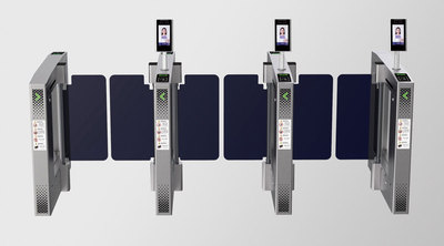 通道闸RG204三通道黑茶亚克力摆臂